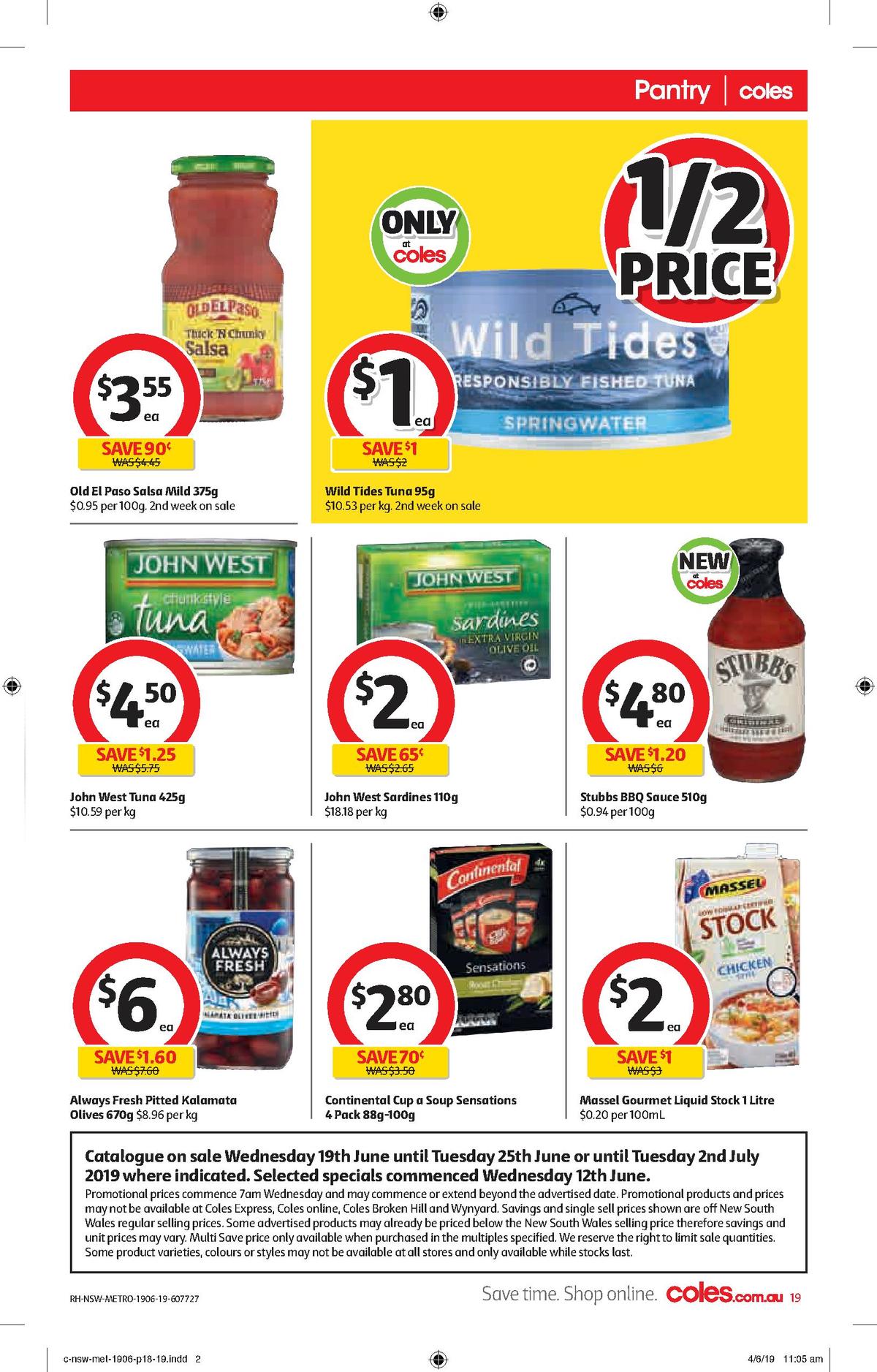 Coles Catalogues from 19 June