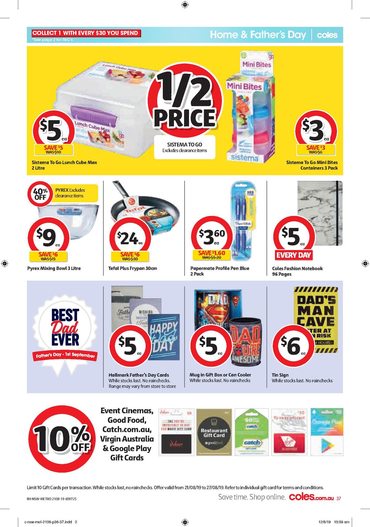 Coles Catalogues from 21 August