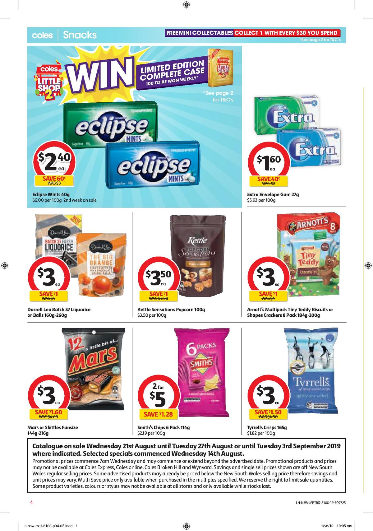 Coles Catalogues from 21 August