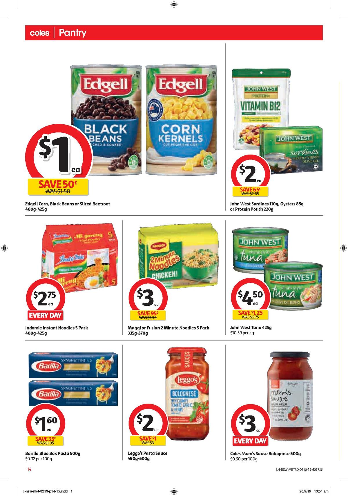 Coles Catalogues from 2 October