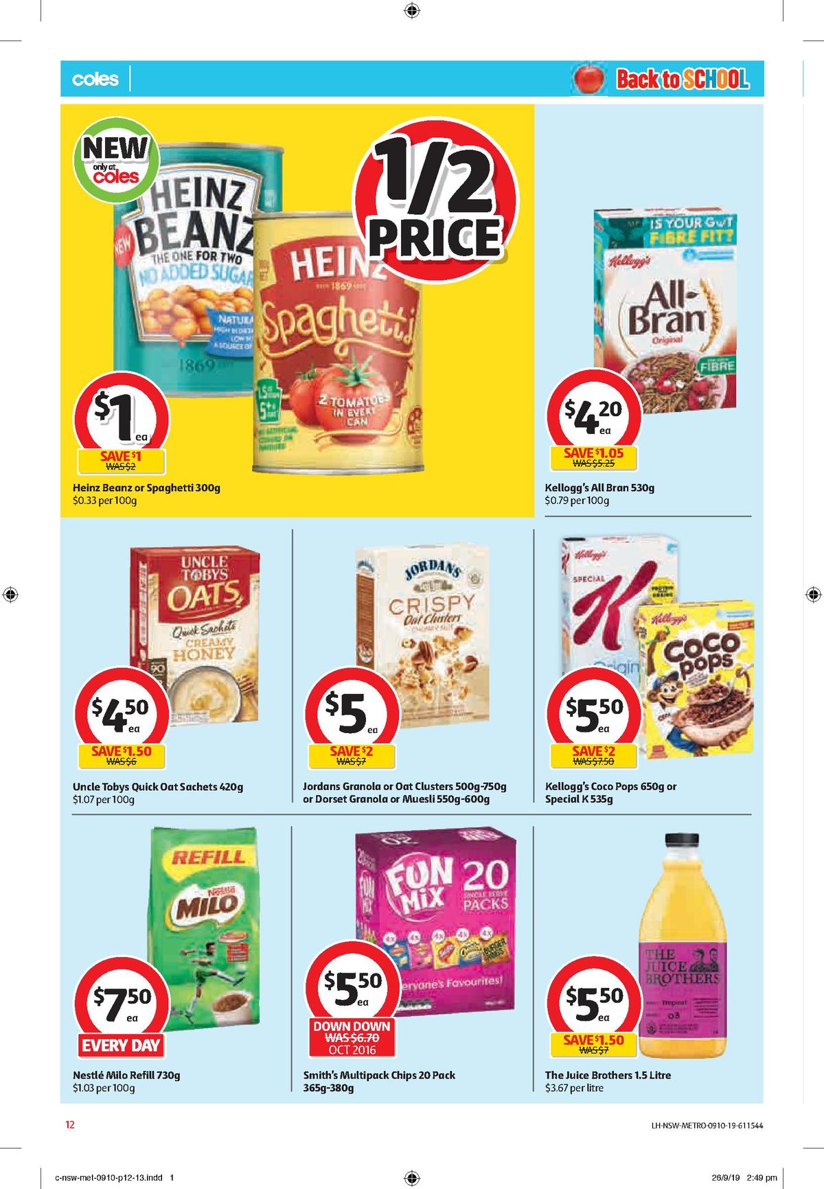 Coles Catalogues from 9 October