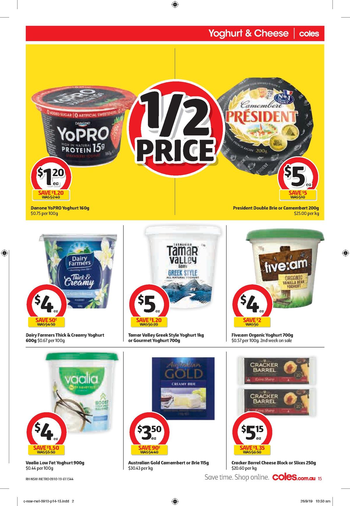 Coles Catalogues from 9 October