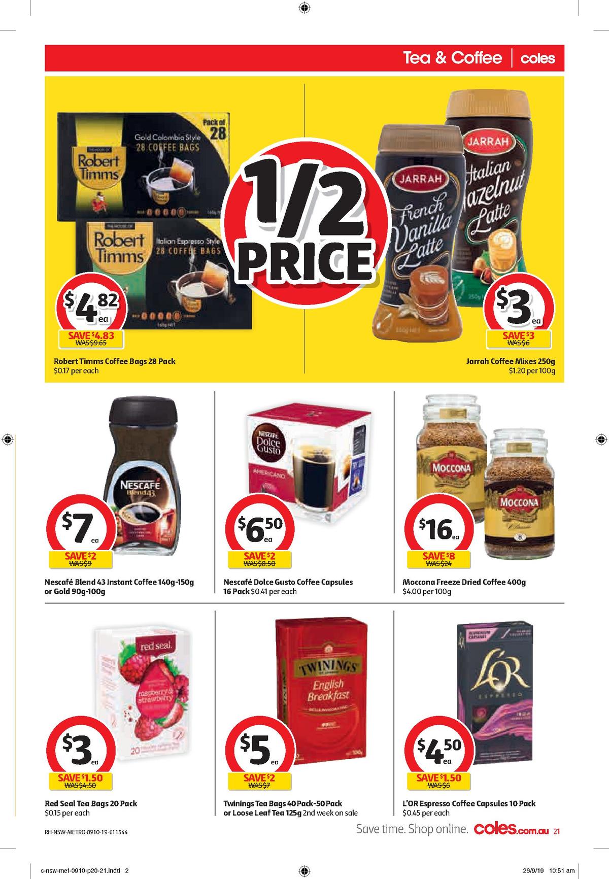 Coles Catalogues from 9 October