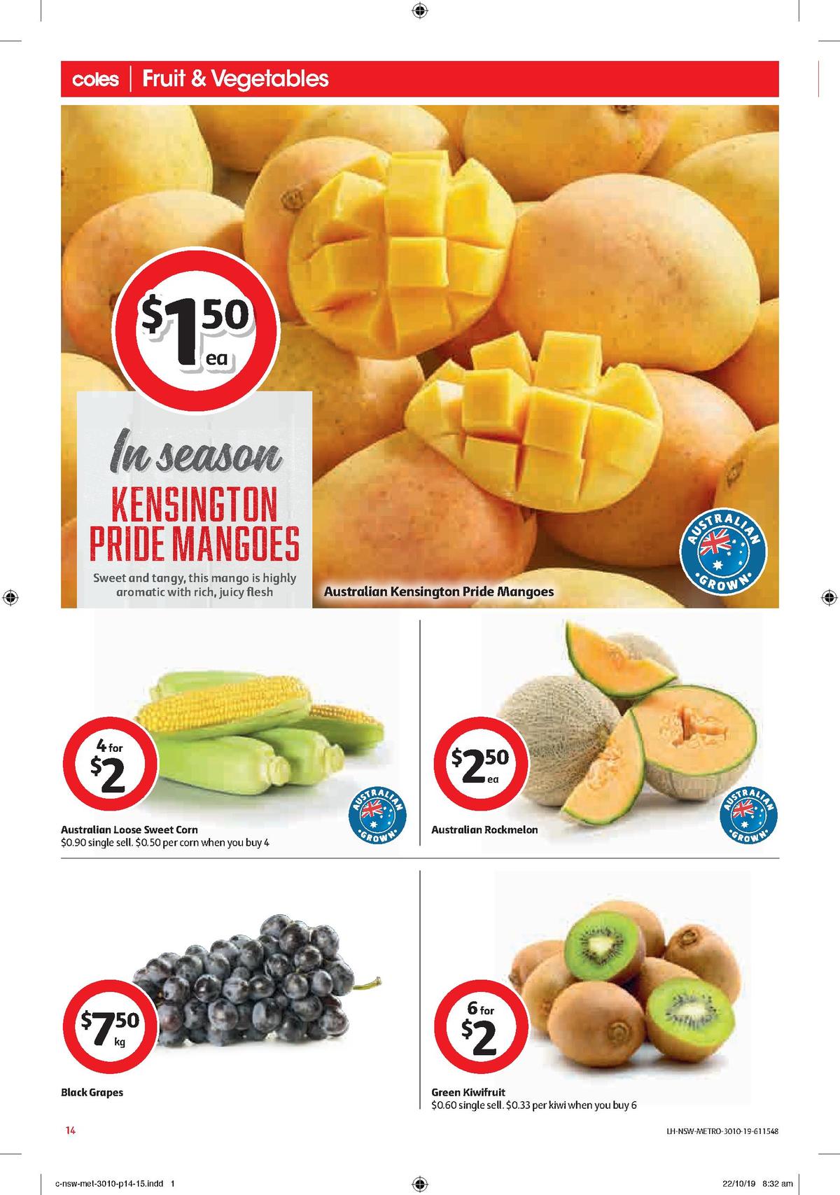 Coles Catalogues from 30 October