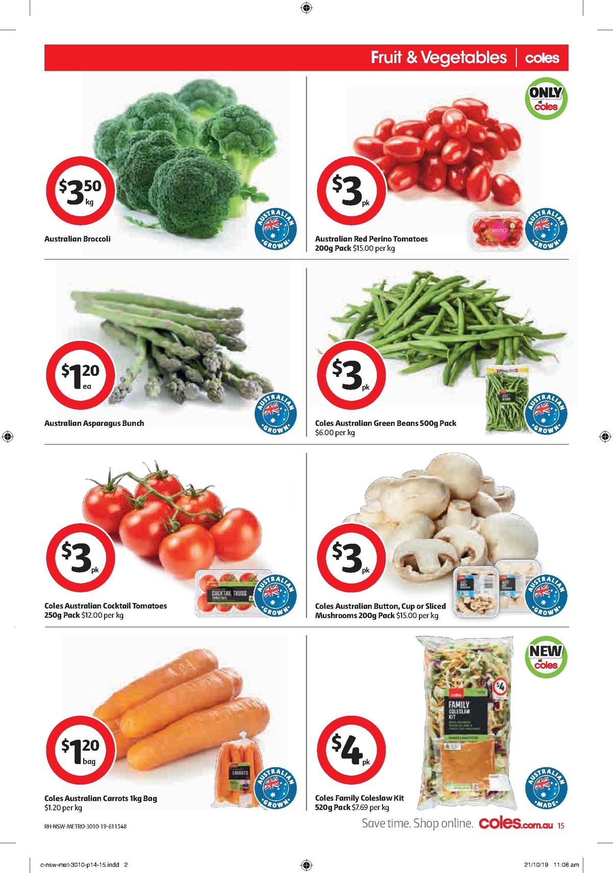 Coles Catalogues from 30 October