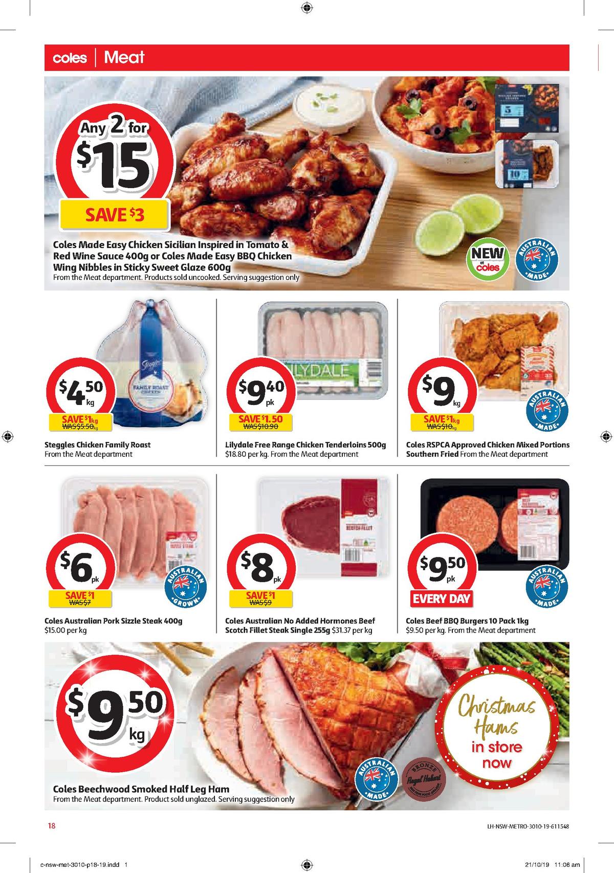 Coles Catalogues from 30 October