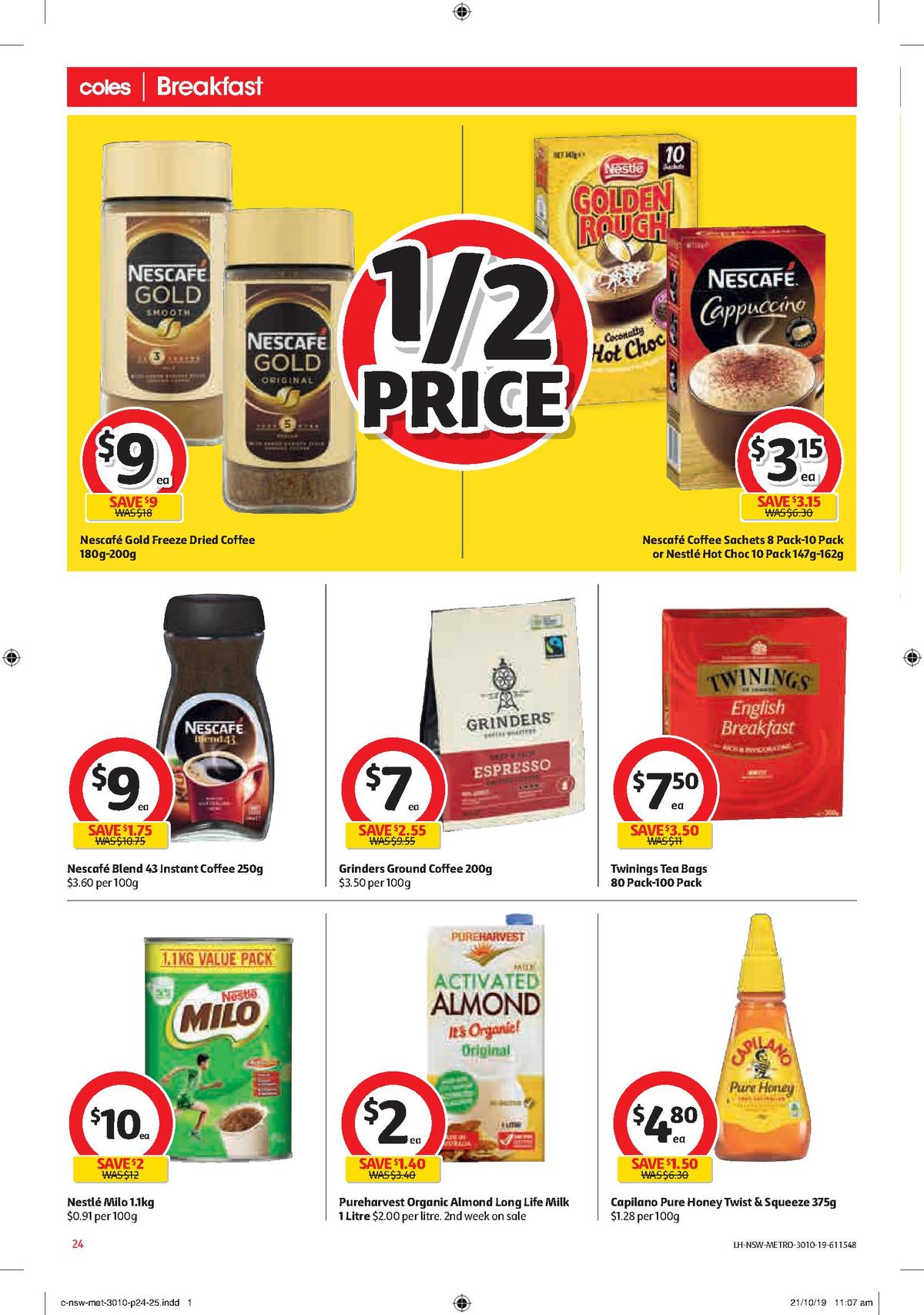 Coles Catalogues from 30 October