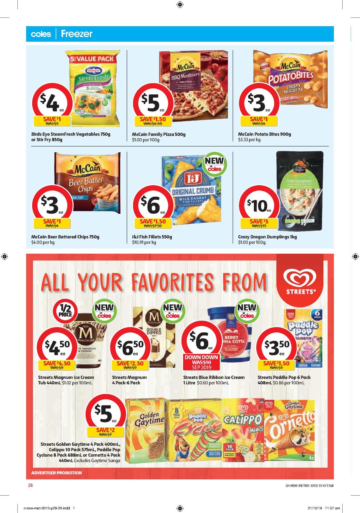 Coles Catalogues from 30 October