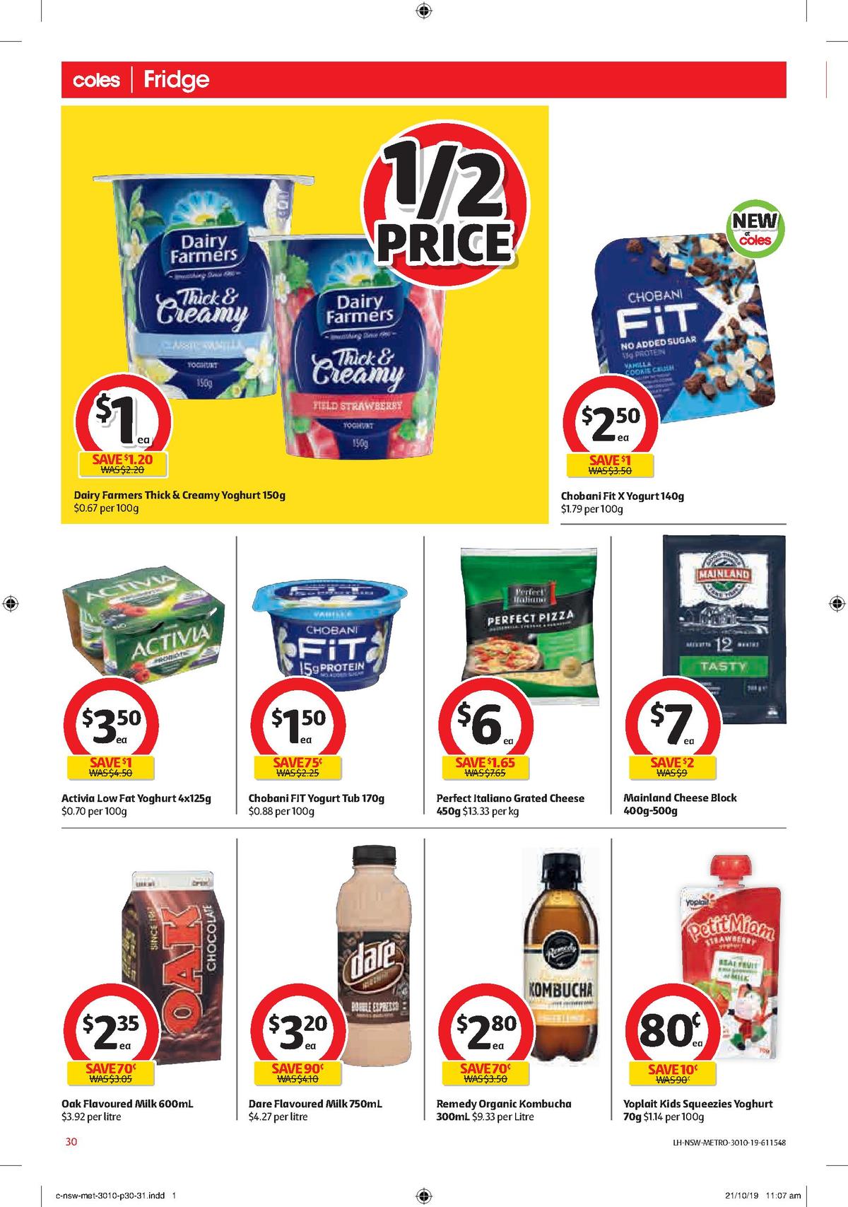 Coles Catalogues from 30 October