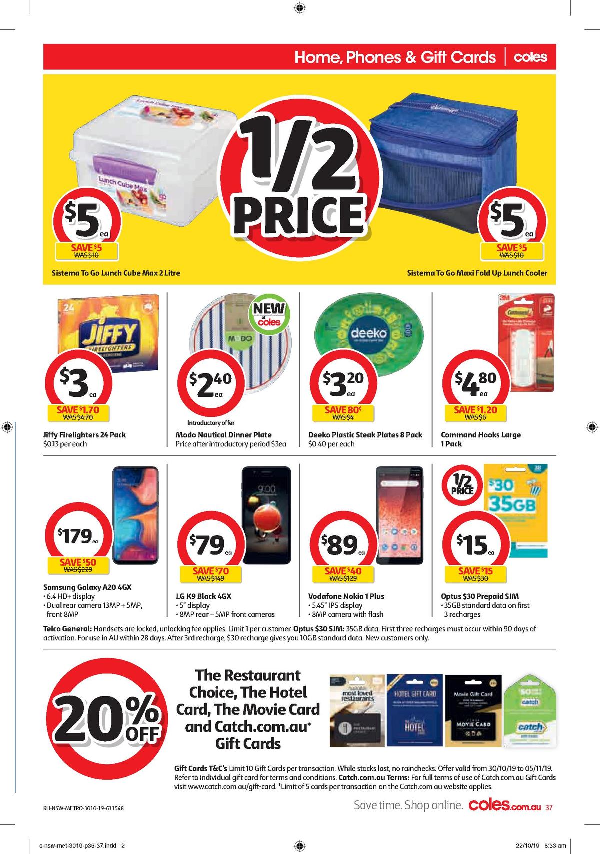 Coles Catalogues from 30 October