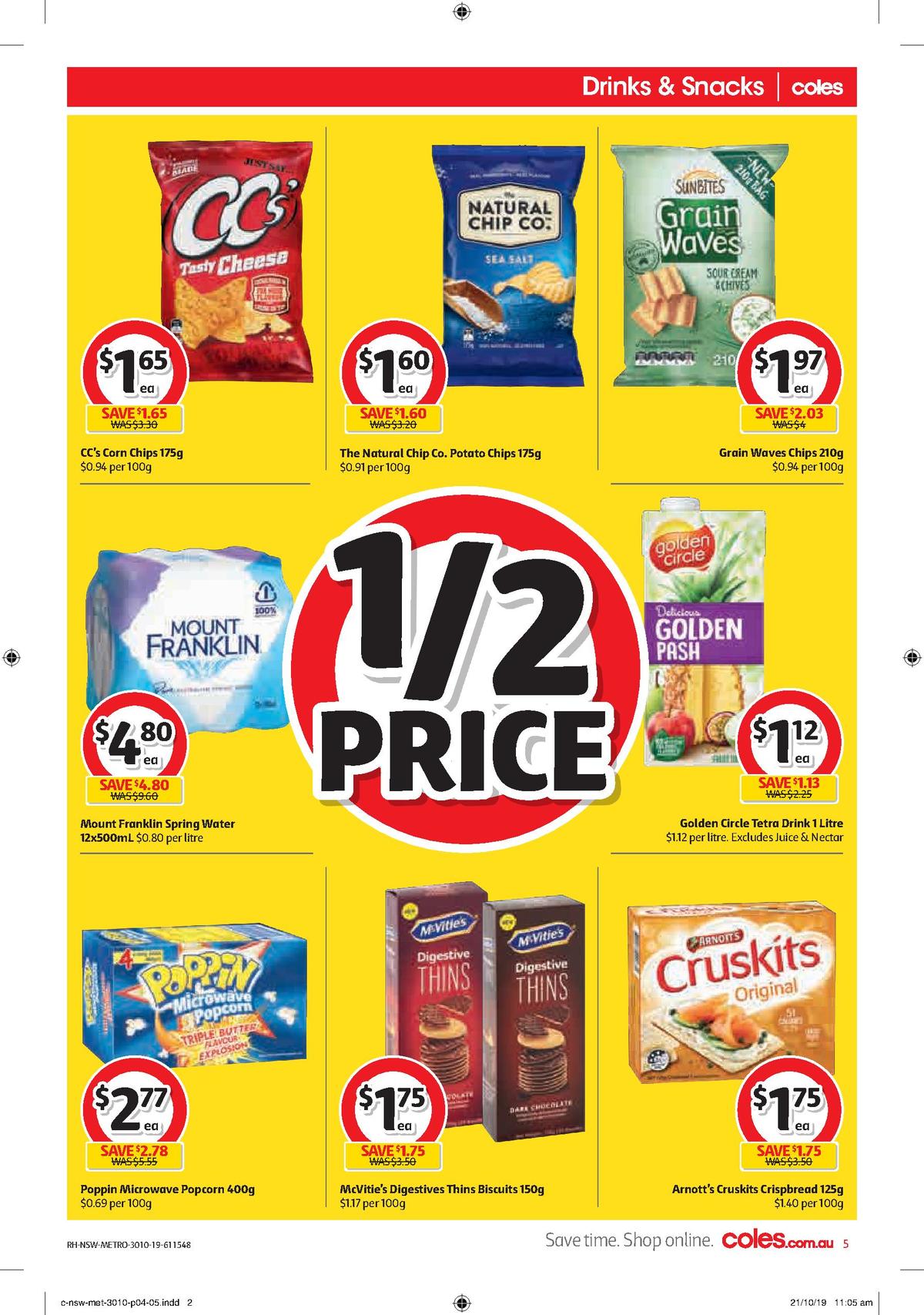 Coles Catalogues from 30 October