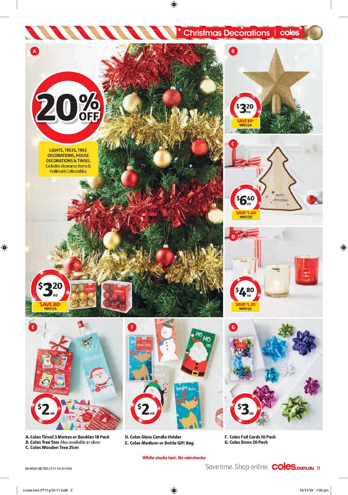 Coles Catalogues from 27 November