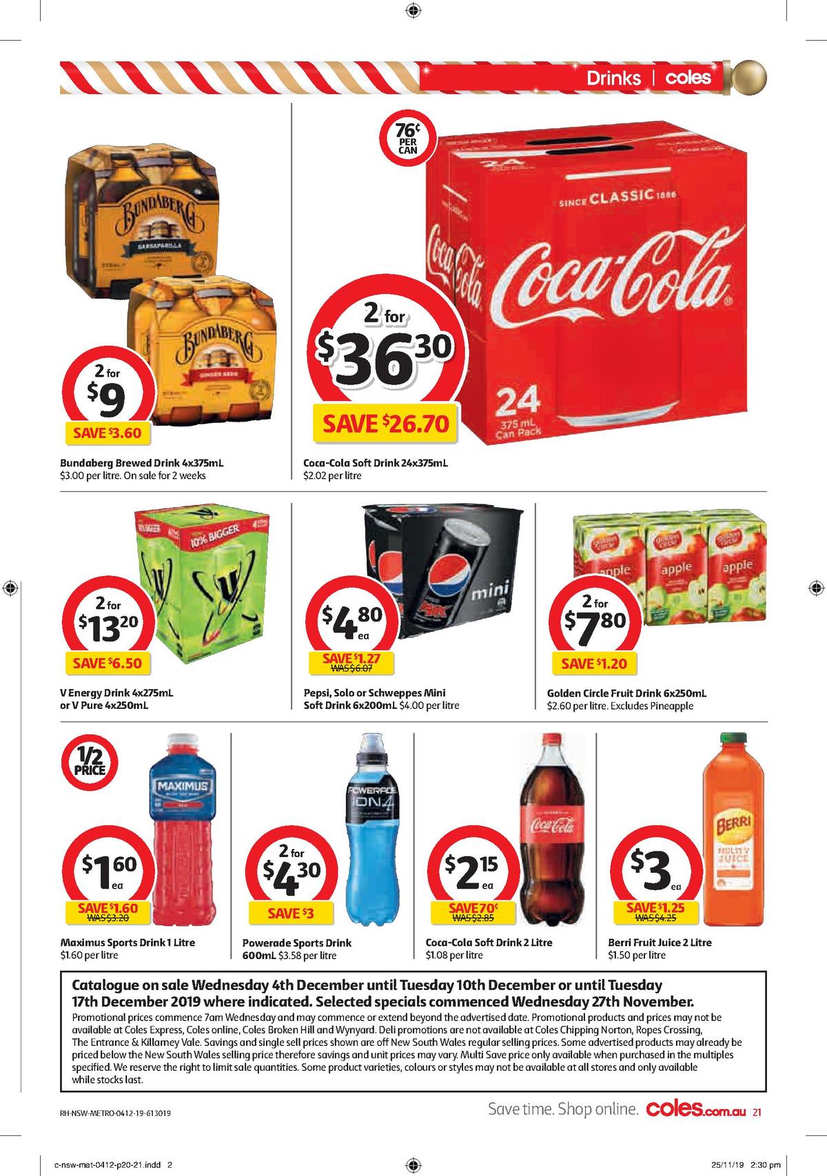 Coles Catalogues from 4 December