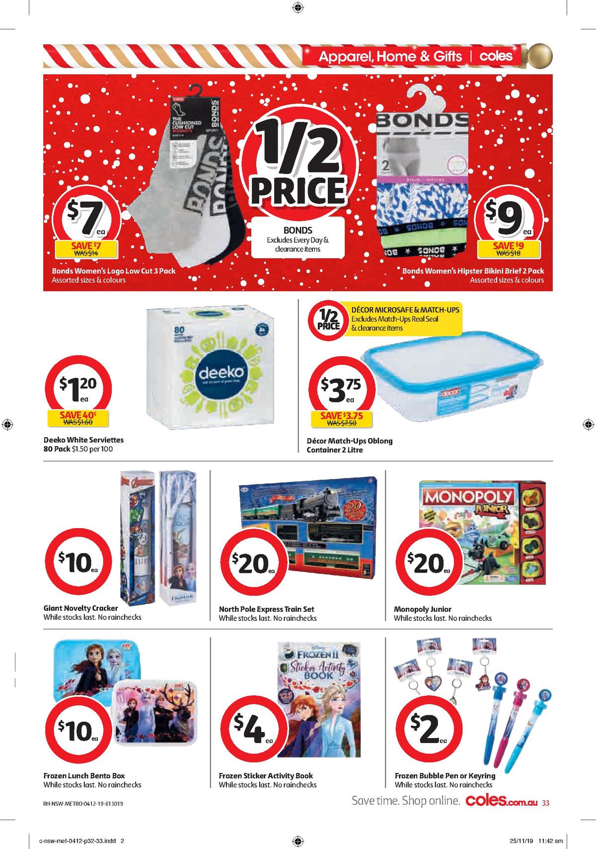 Coles Catalogues from 4 December