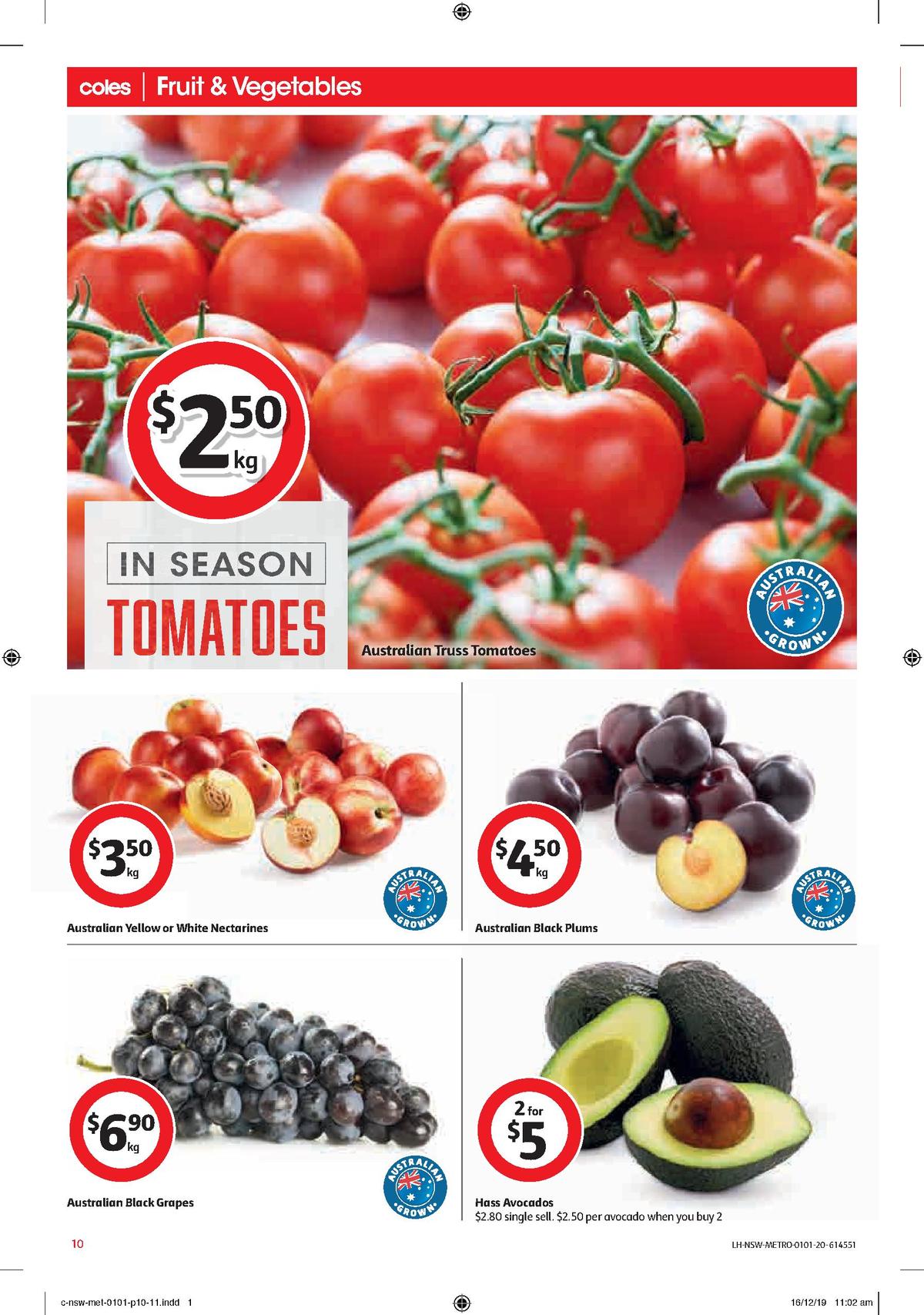 Coles Catalogues from 1 January