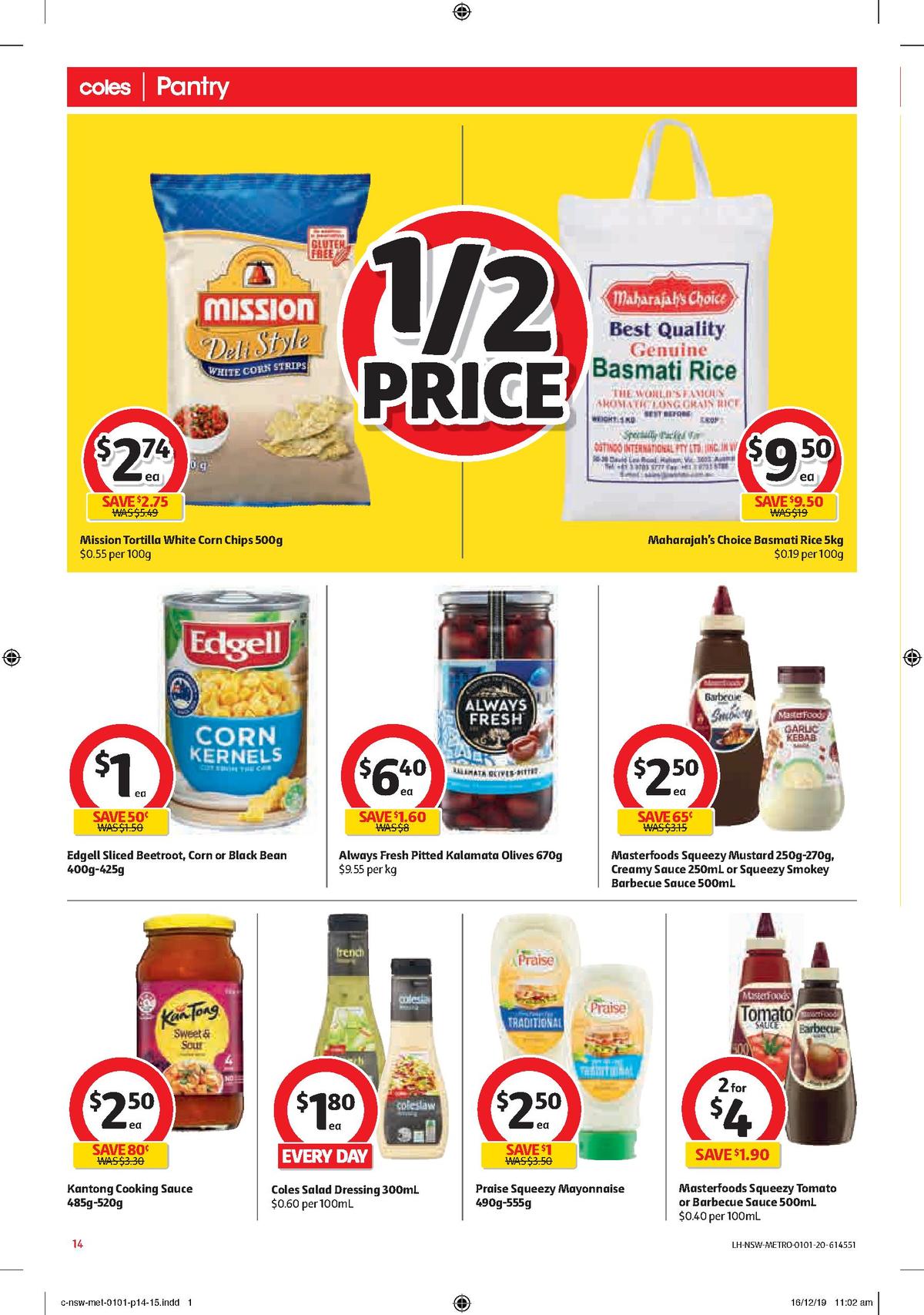 Coles Catalogues from 1 January