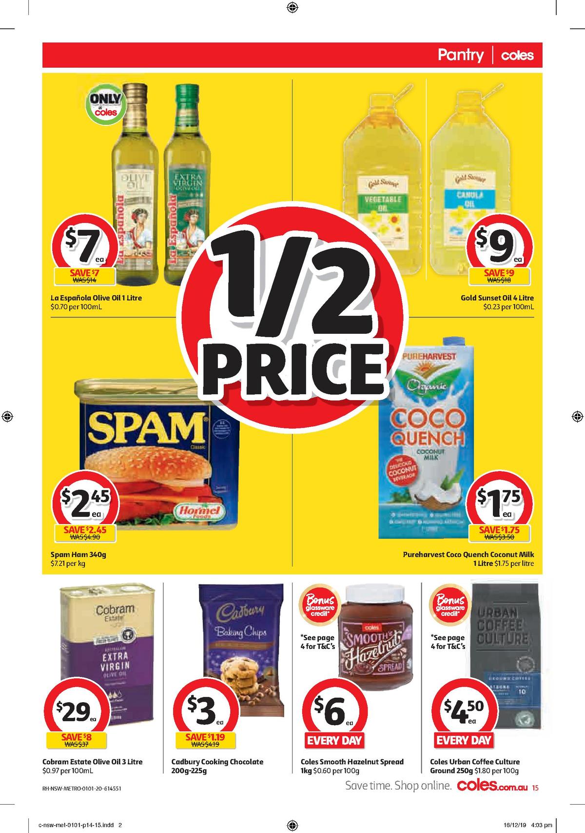 Coles Catalogues from 1 January