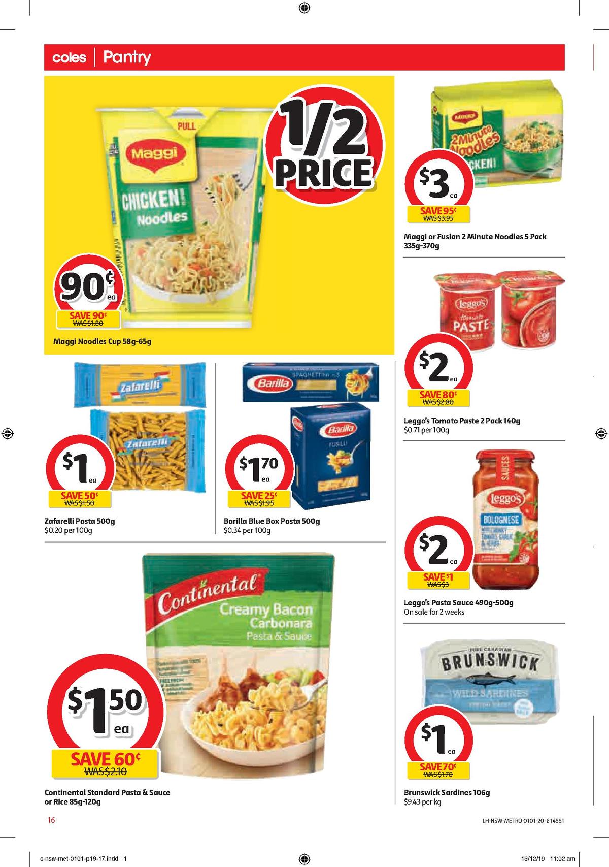 Coles Catalogues from 1 January