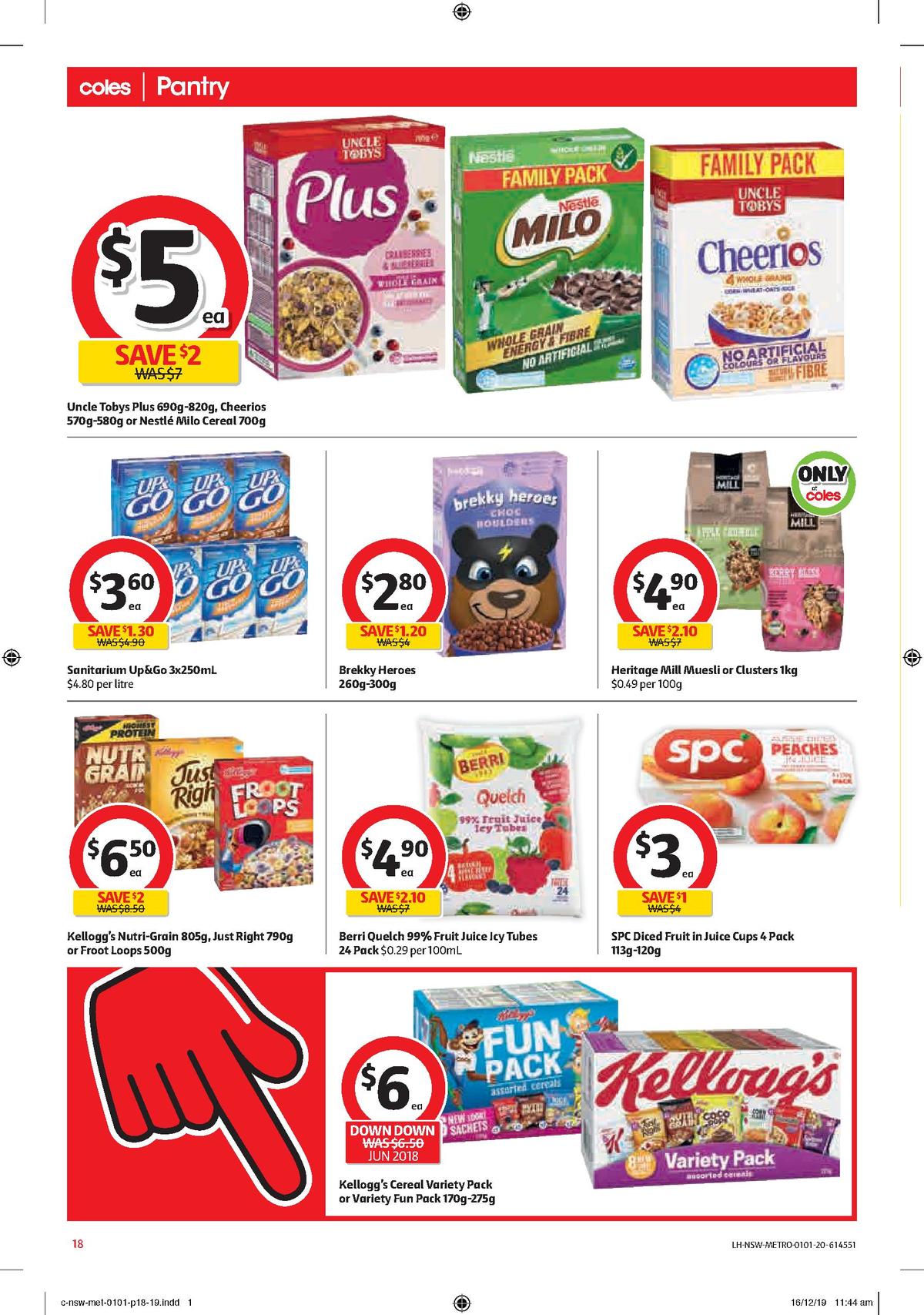 Coles Catalogues from 1 January