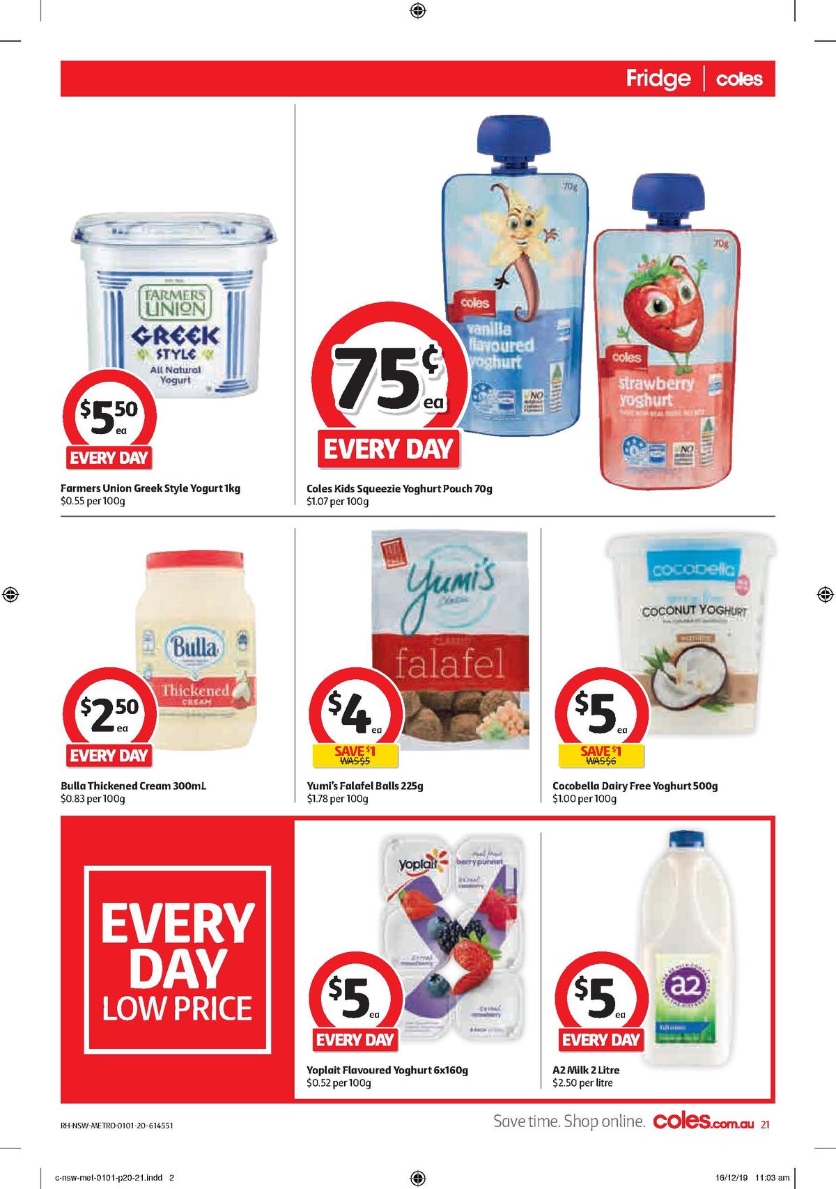 Coles Catalogues from 1 January