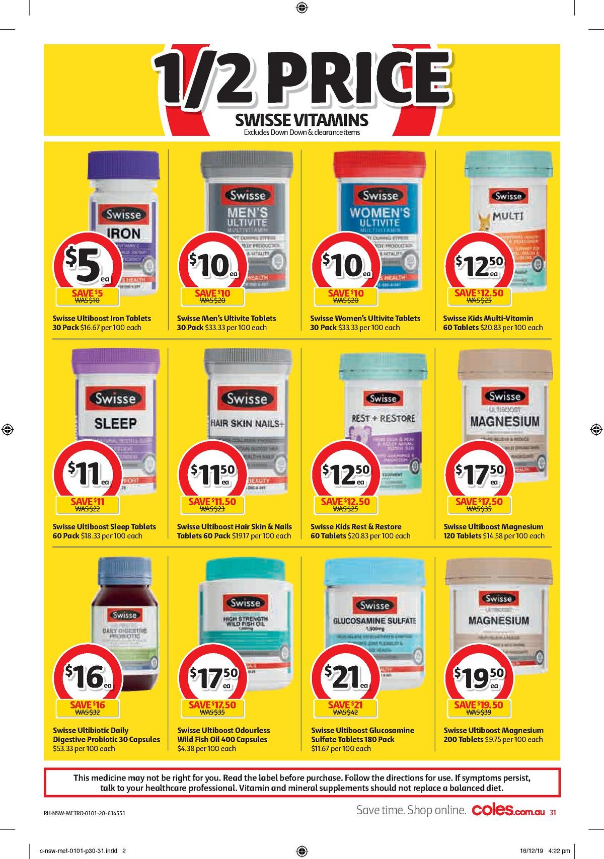 Coles Catalogues from 1 January