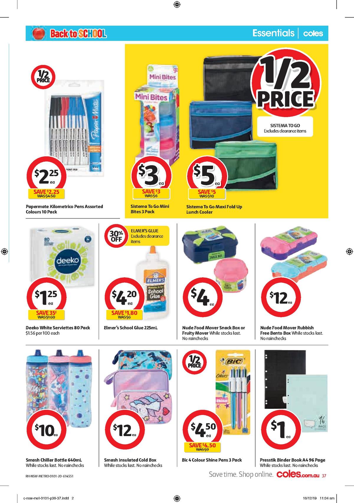 Coles Catalogues from 1 January