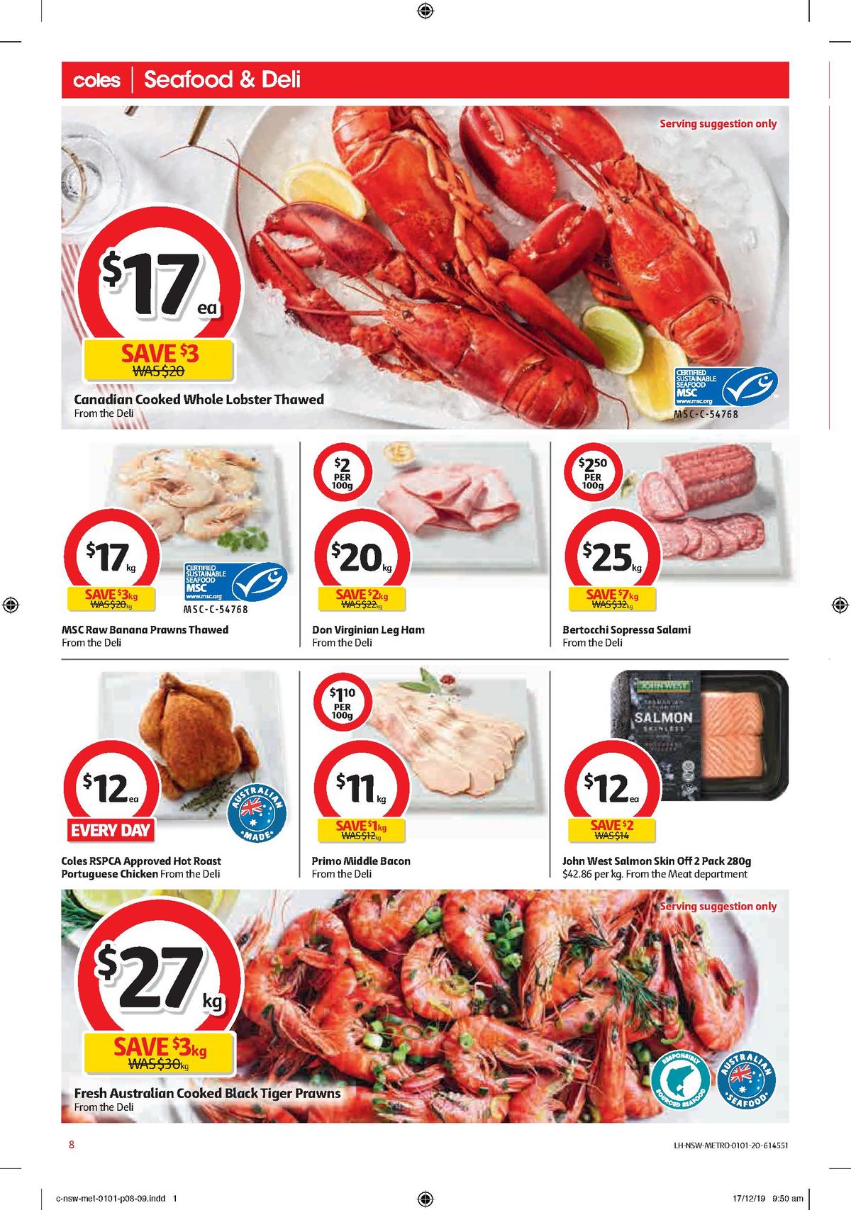 Coles Catalogues from 1 January