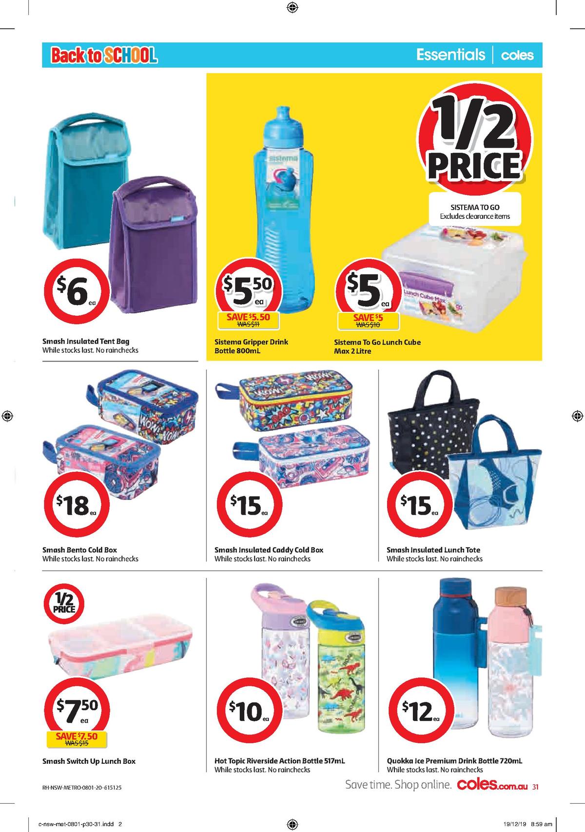 Coles Catalogues from 8 January