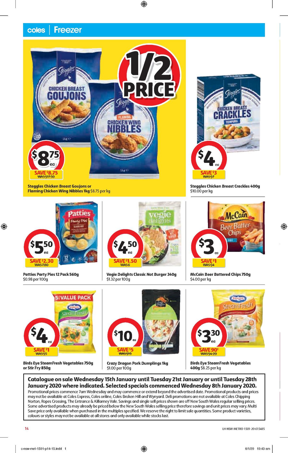 Coles Catalogues from 15 January