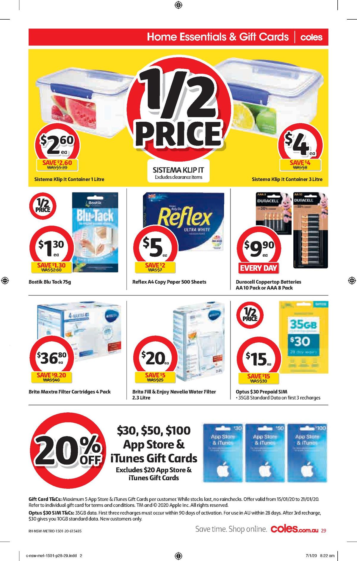 Coles Catalogues from 15 January