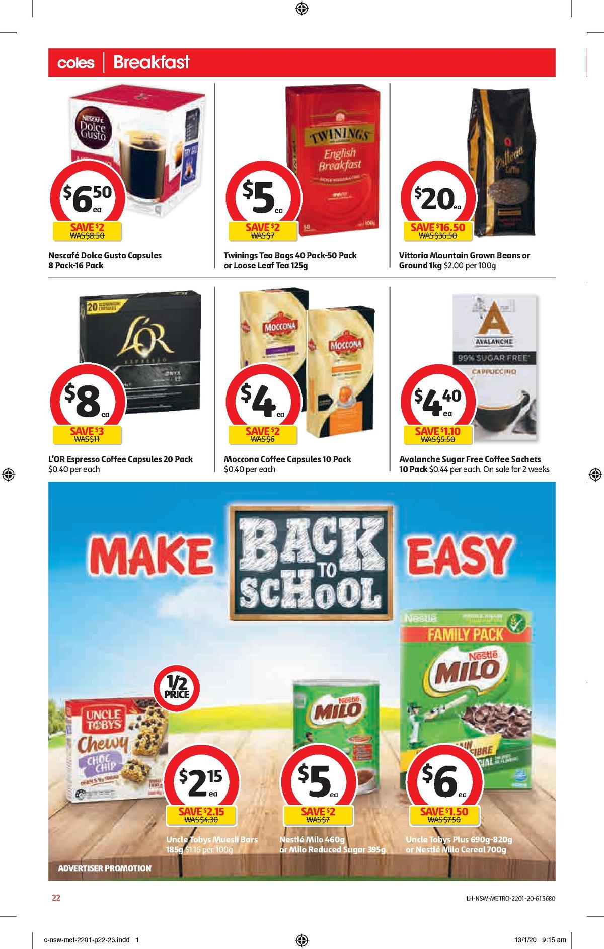 Coles Catalogues from 22 January