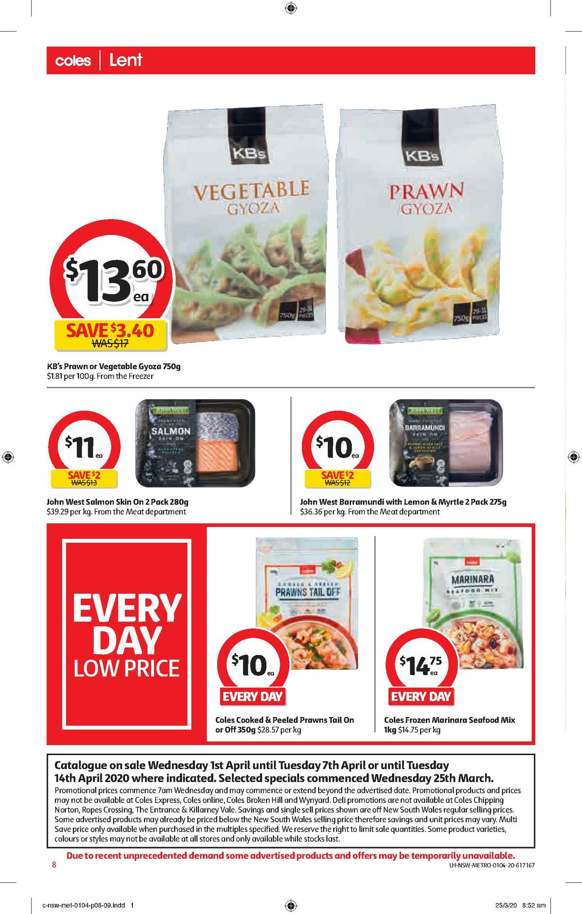 Coles Catalogues from 1 April