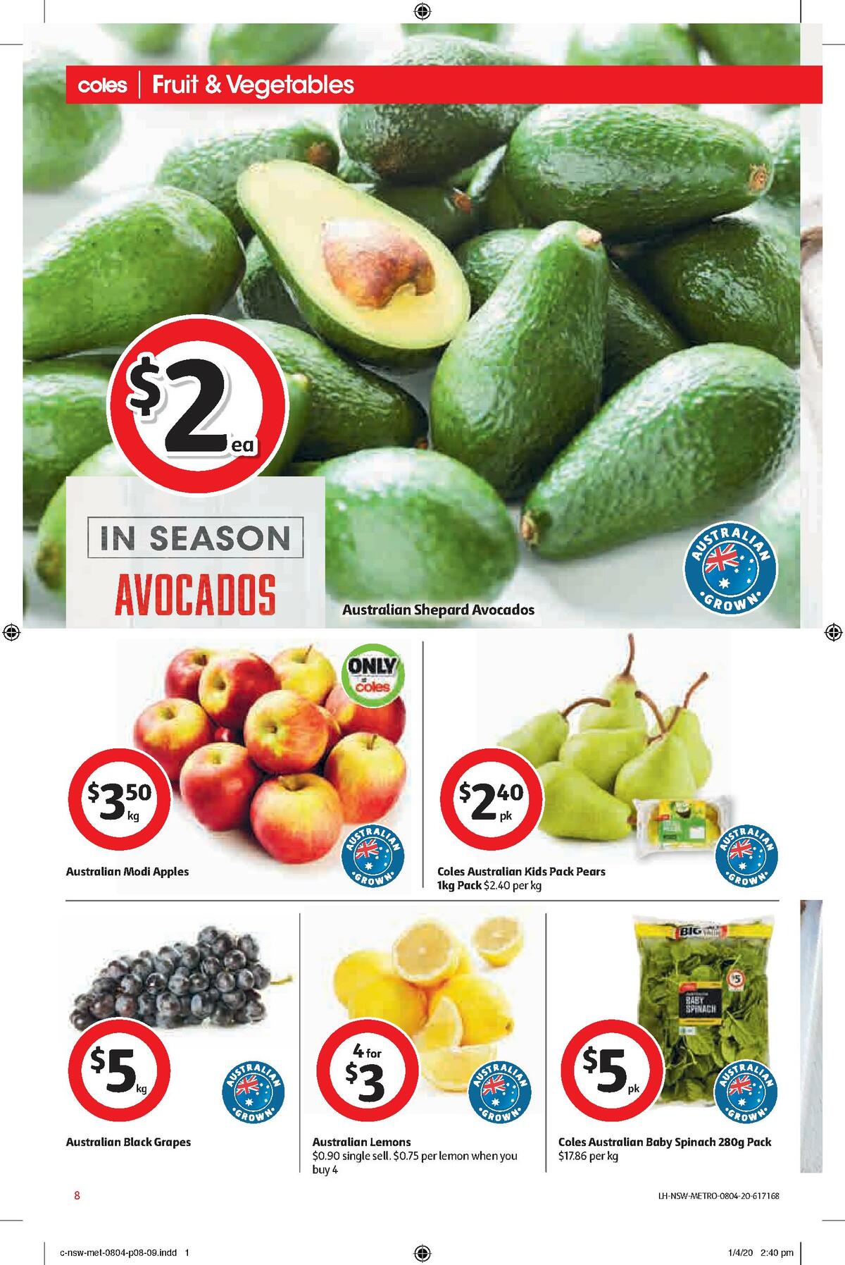 Coles Catalogues from 8 April