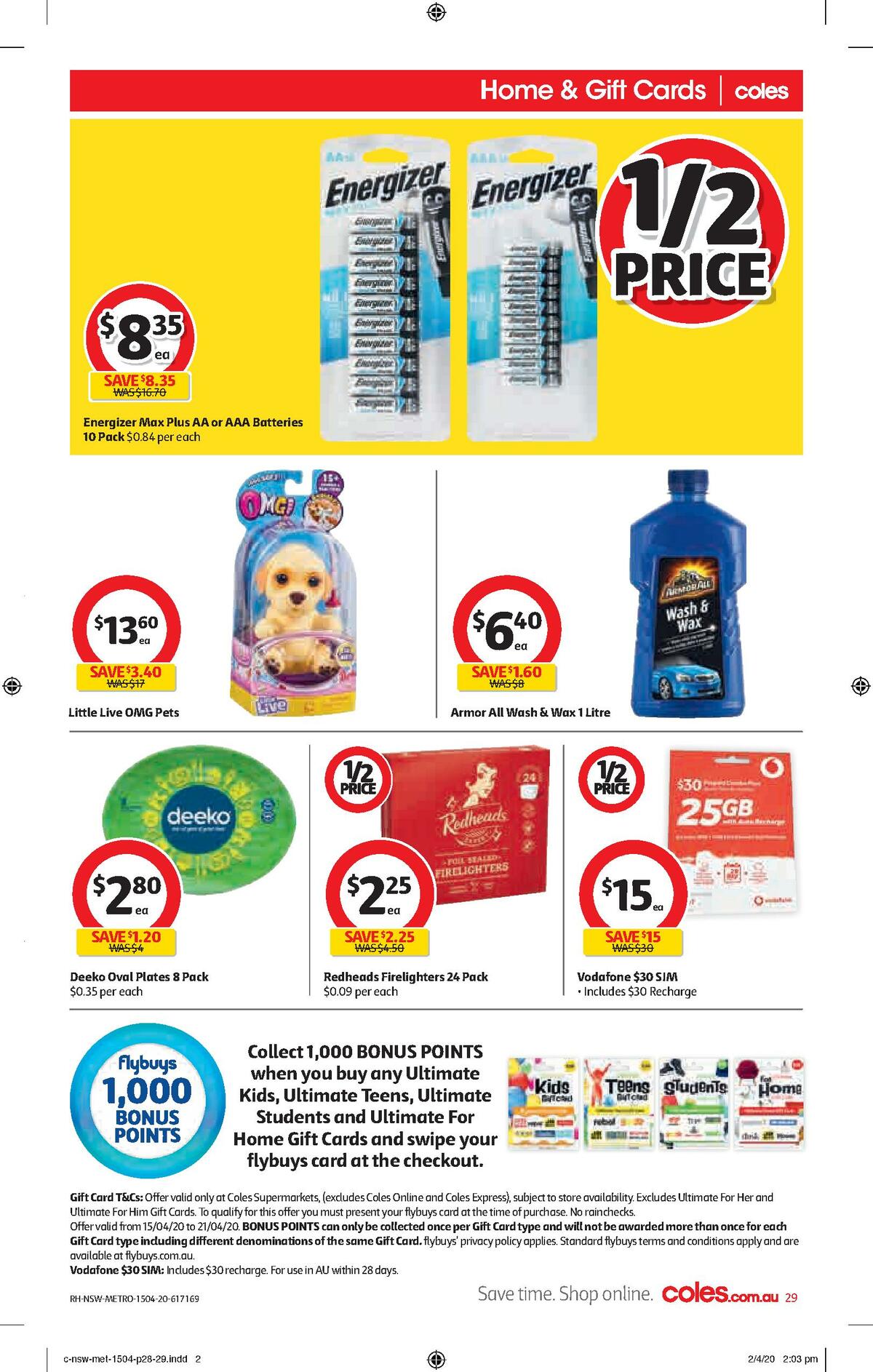 Coles Catalogues from 15 April