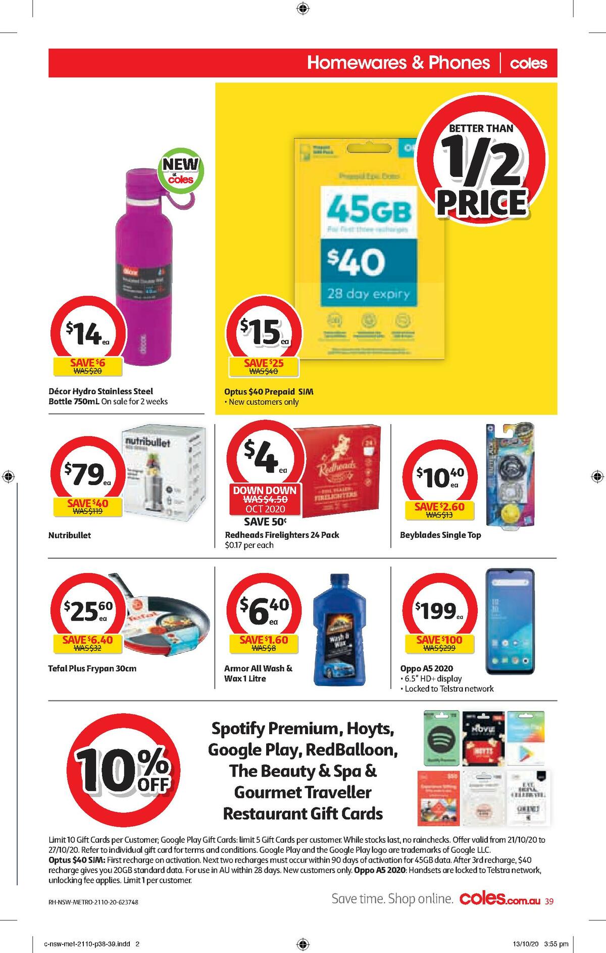 Coles Catalogues from 21 October