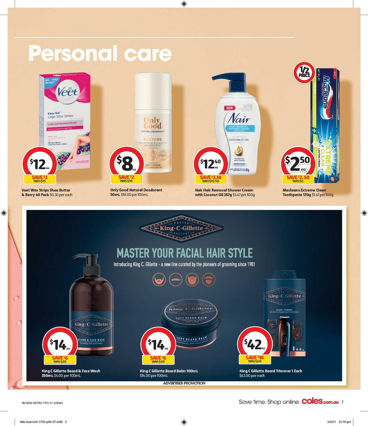 Coles Health & Beauty Catalogues from 17 March