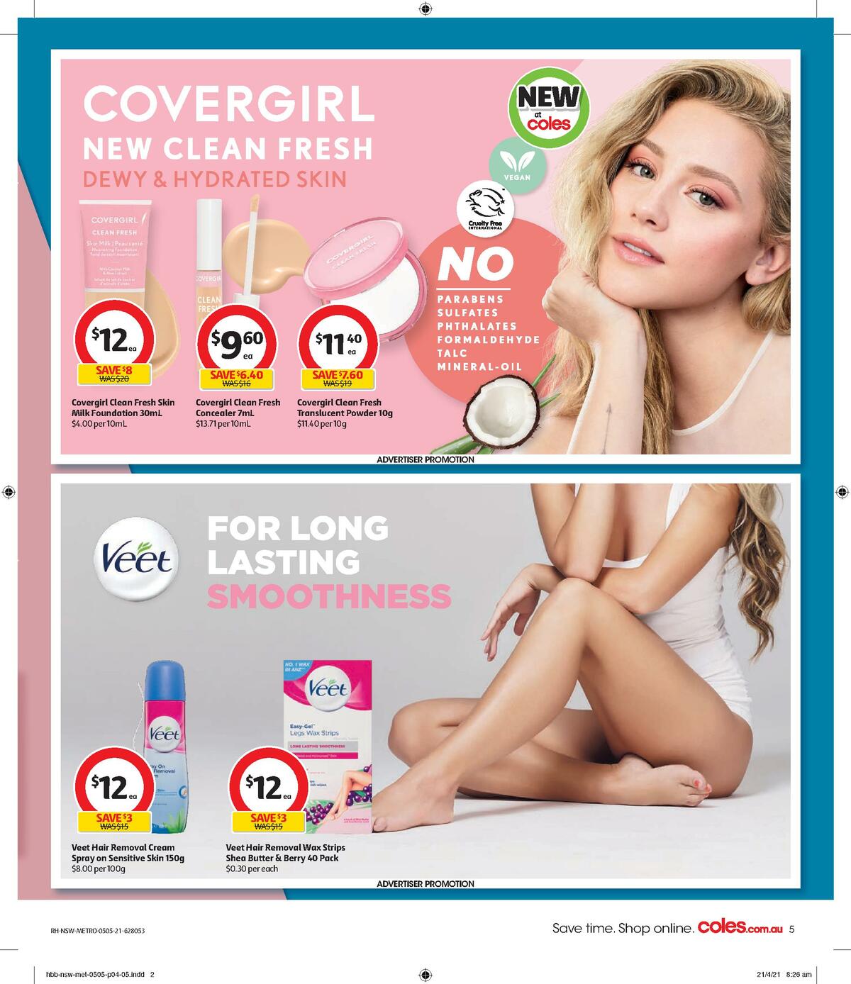 Coles Health & Beauty Catalogues from 5 May