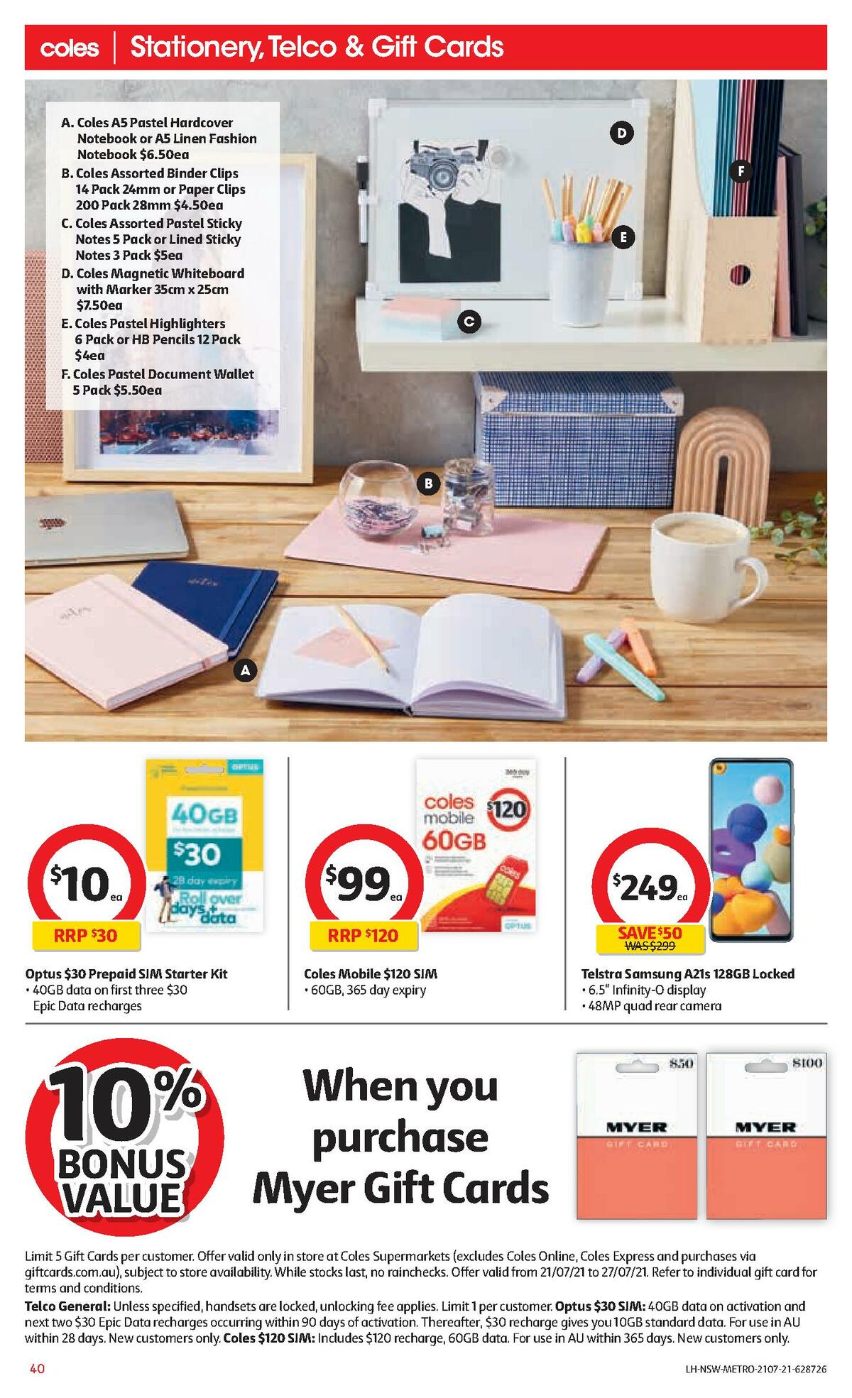 Coles Catalogues from 21 July