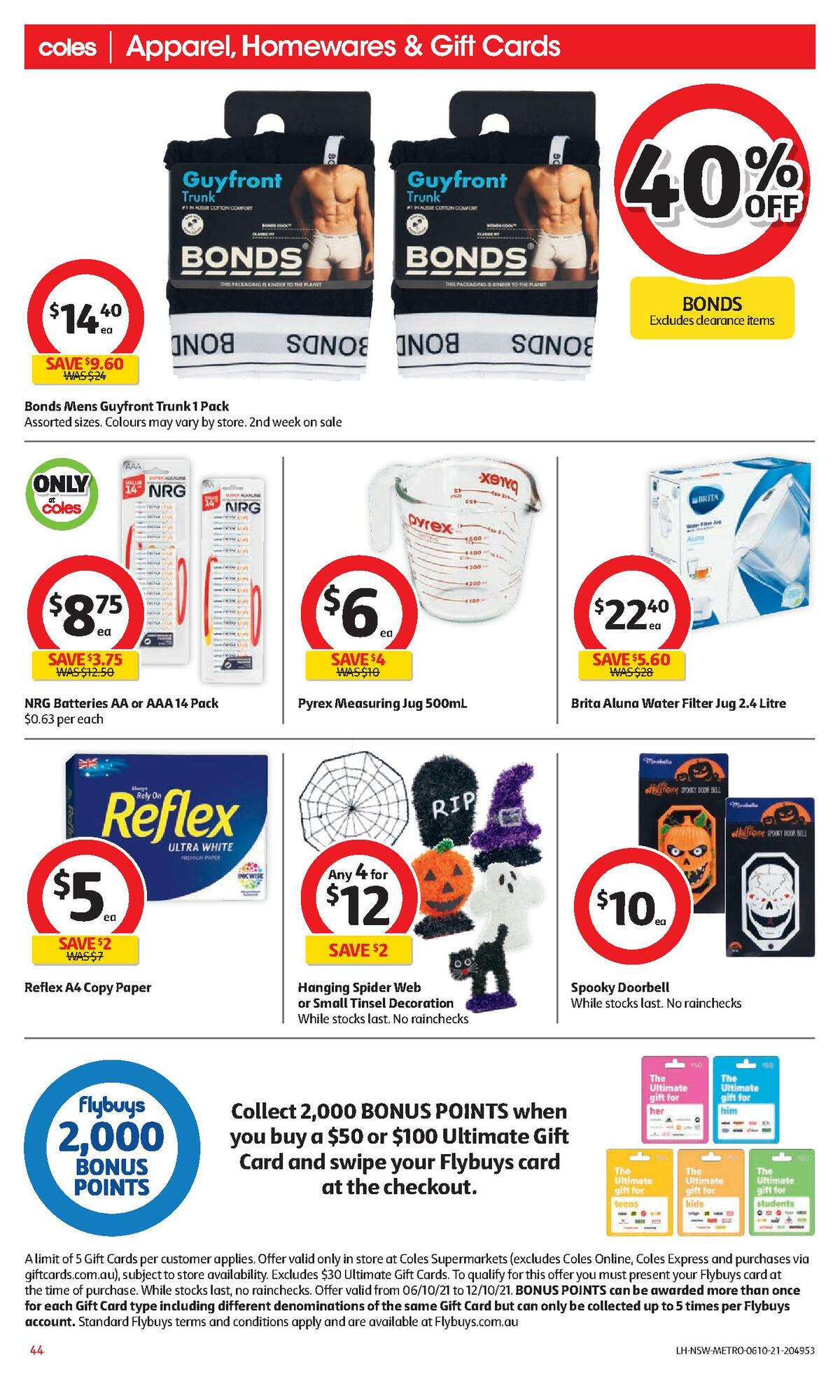 Coles Catalogues from 6 October