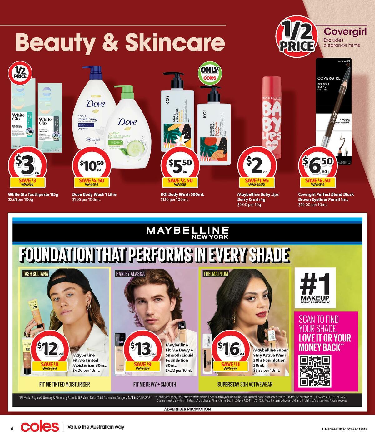 Coles Health & Beauty Catalogues from 16 March