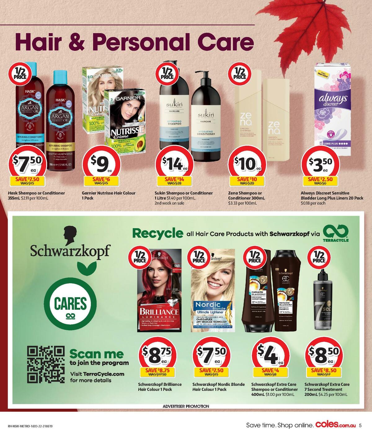 Coles Health & Beauty Catalogues from 16 March