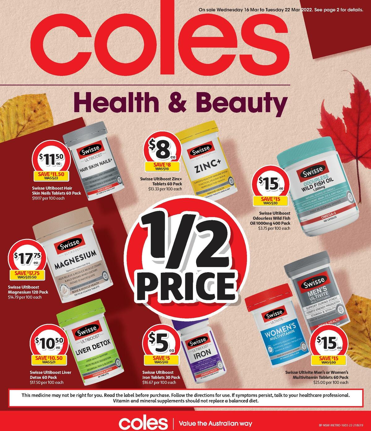 Coles Health & Beauty Catalogues from 16 March