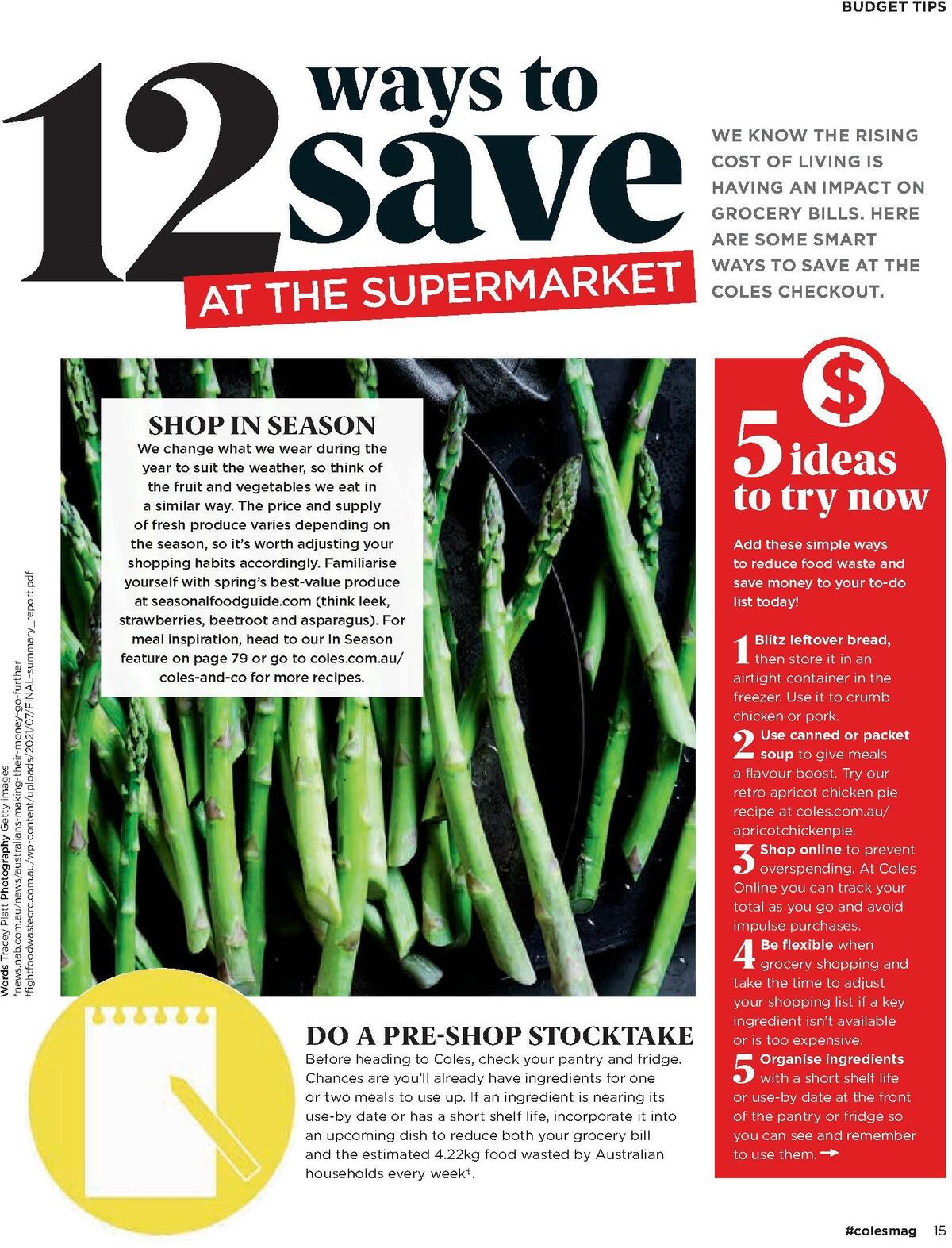 Coles Magazine September Catalogues from 1 September