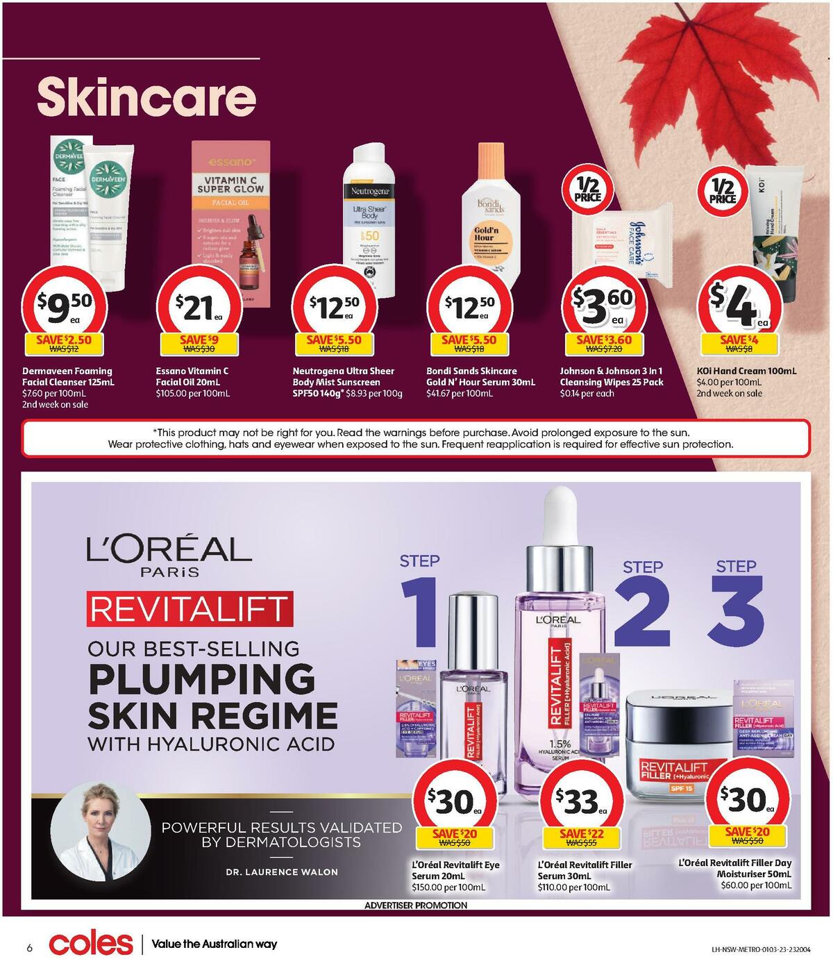 Coles Health & Beauty NSW METRO Catalogues from 1 March