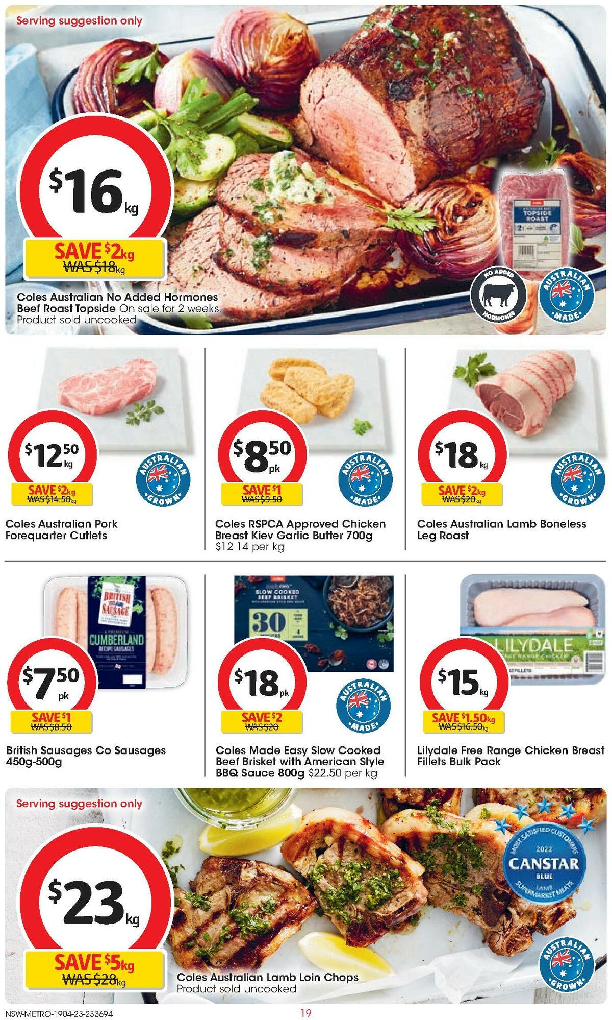 Coles Catalogues from 19 April