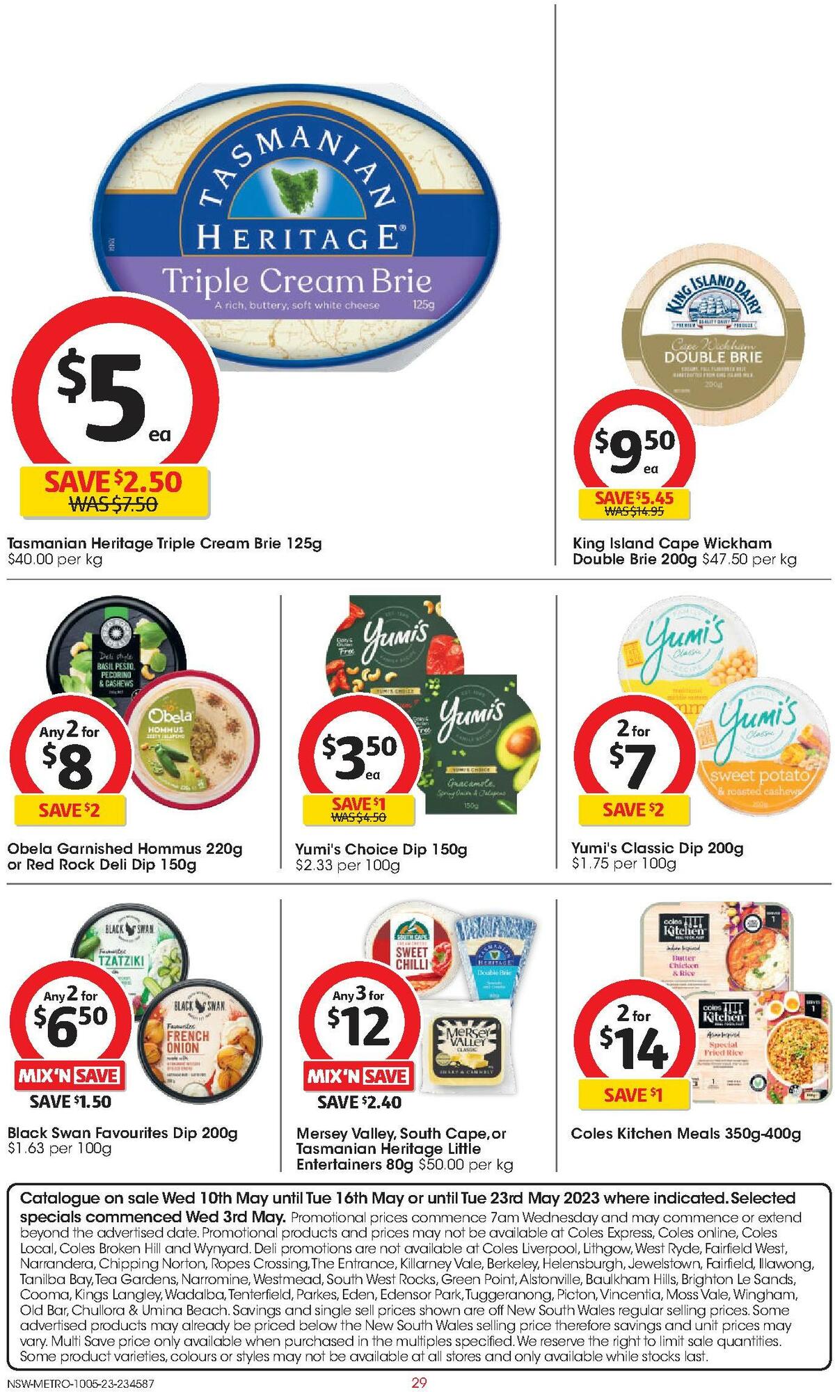 Coles Catalogues from 10 May