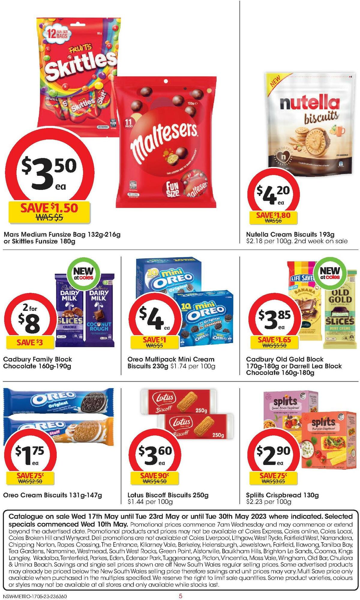 Coles Catalogues from 17 May