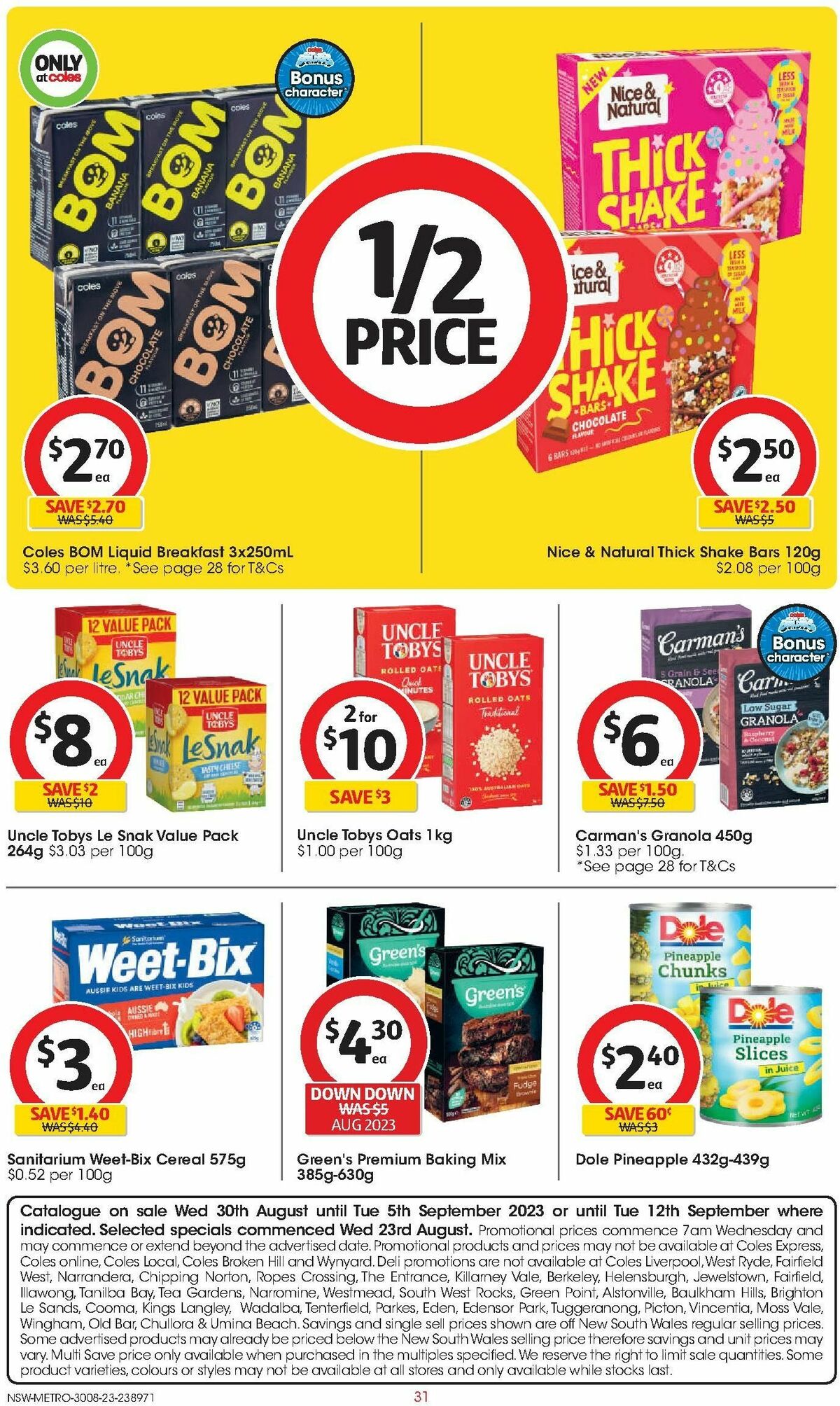 Coles Catalogues from 30 August