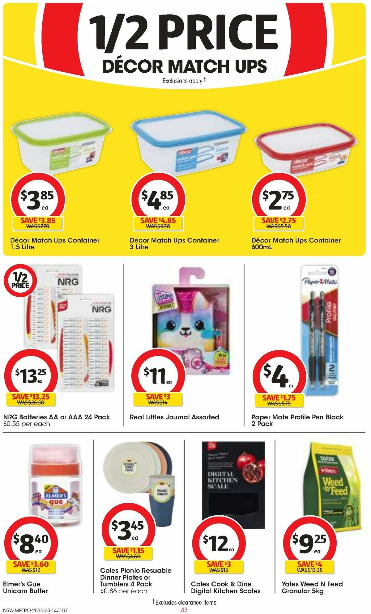 Coles Catalogues from 25 October