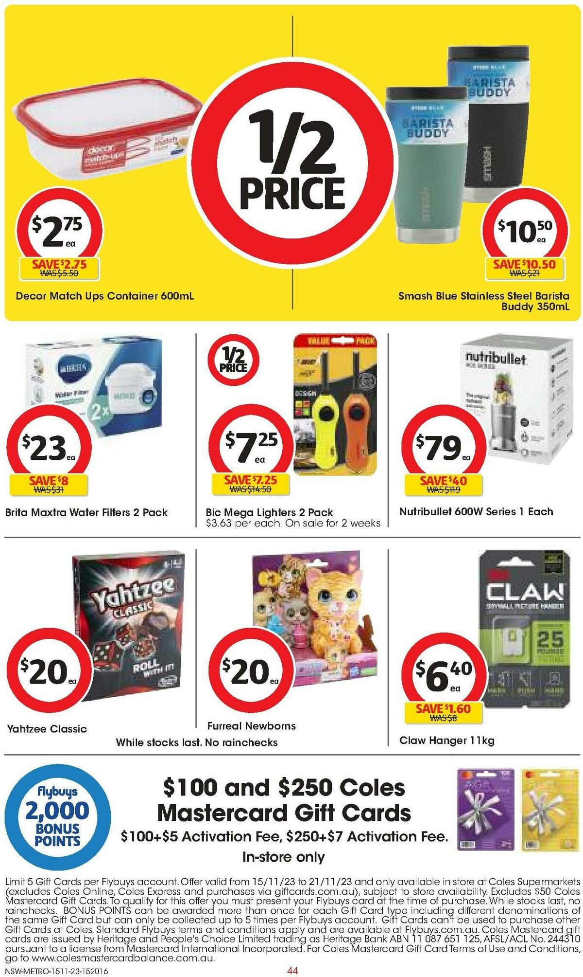 Coles Catalogues from 15 November